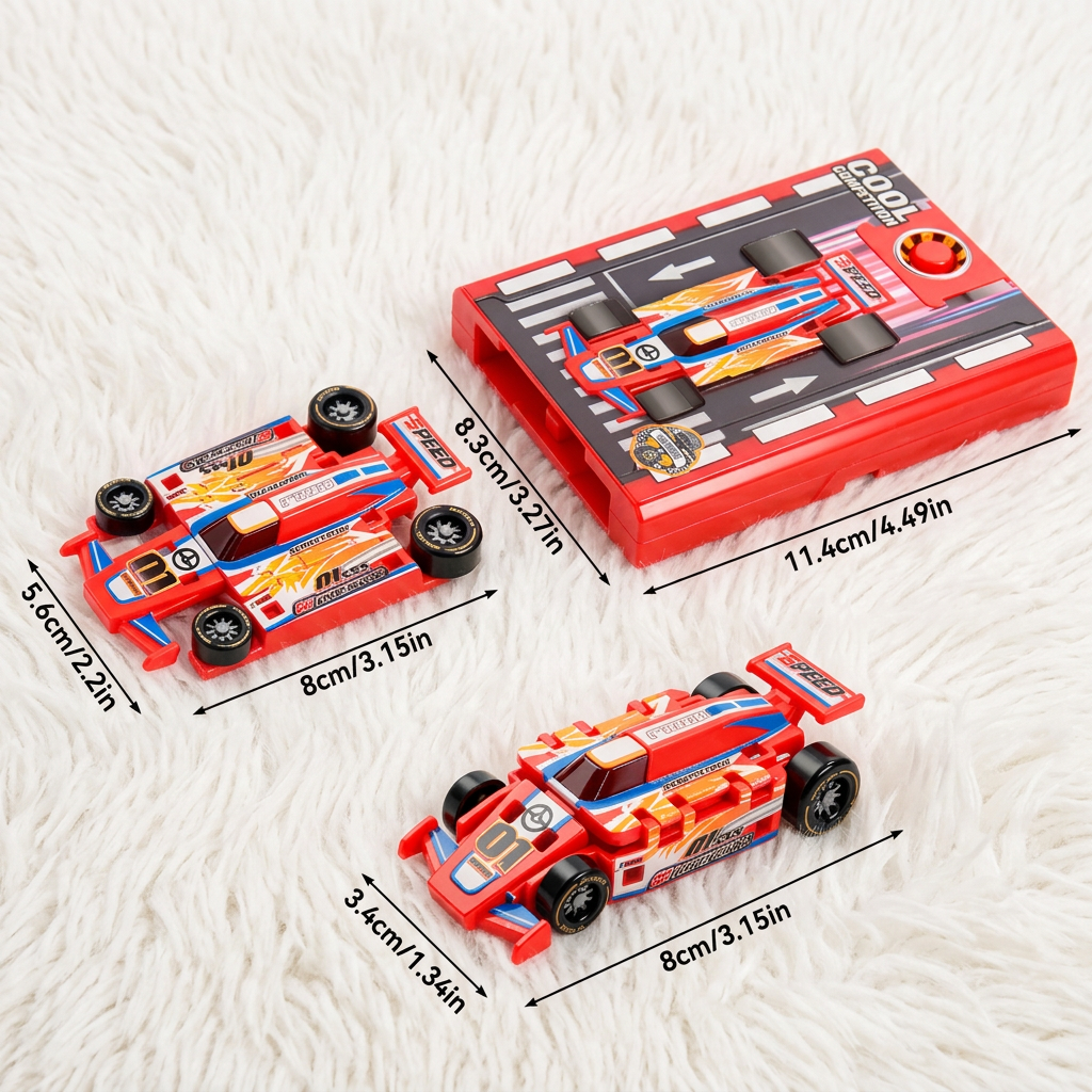 Mini-Rennwagen-Katapult im Taschenformat