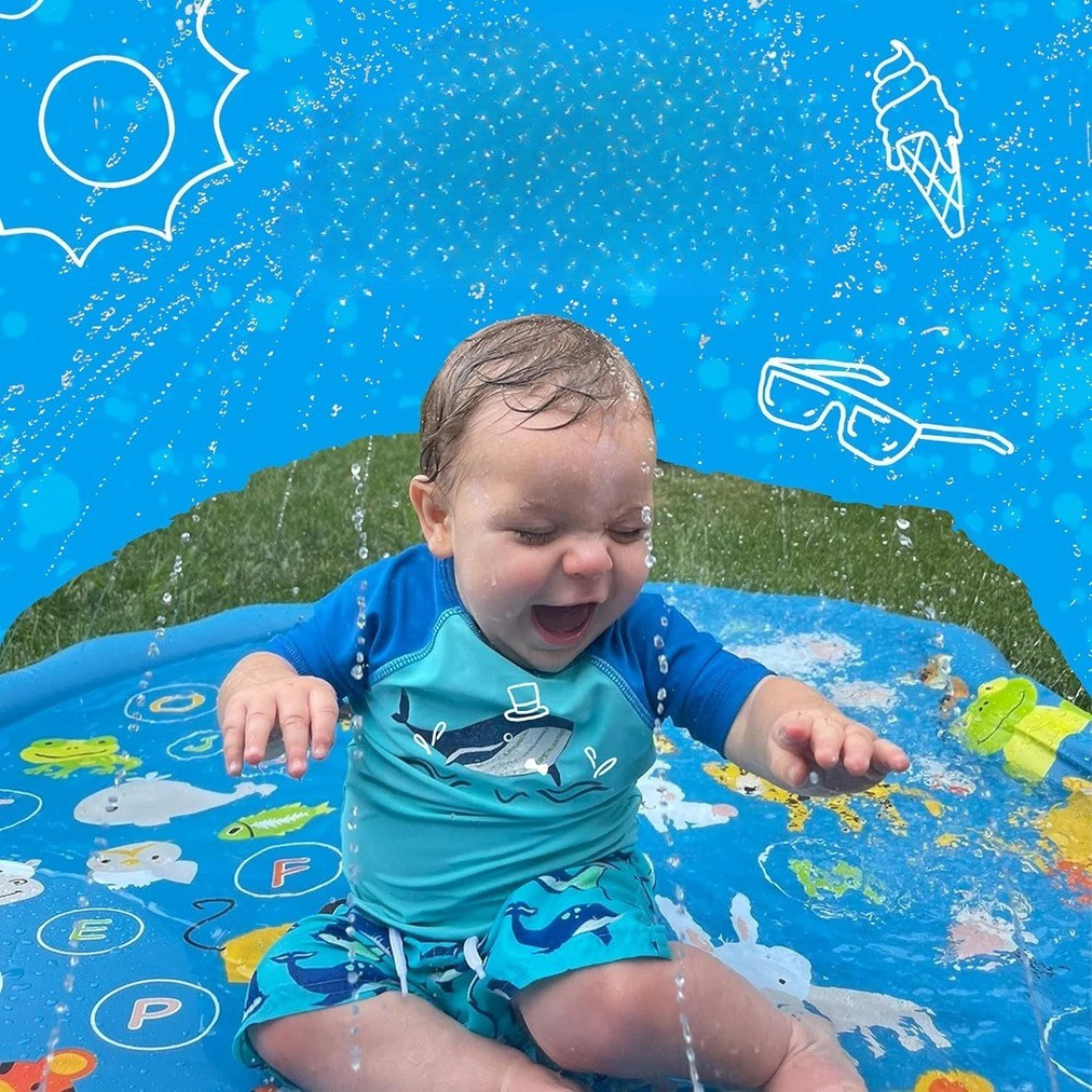 Kinder Pool mit Wasserfontänen