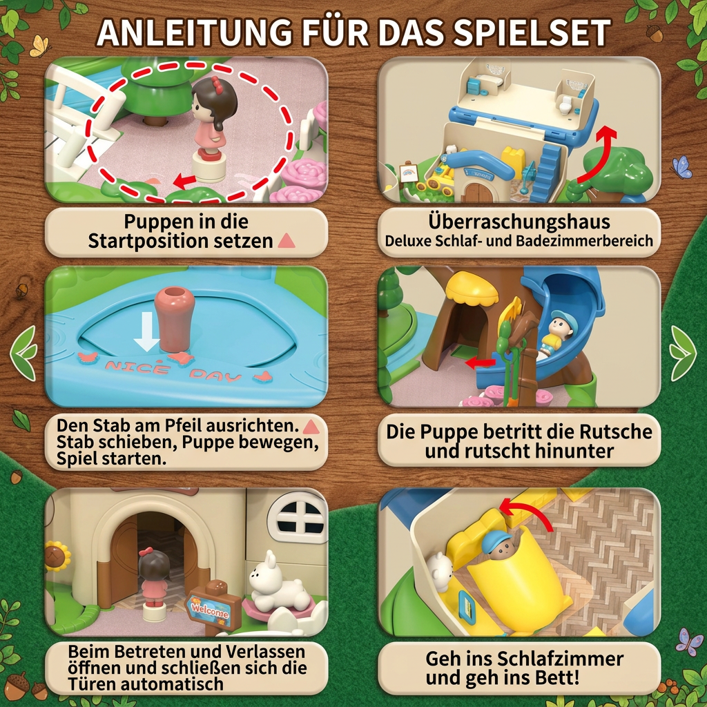 Magnetisches Traum-Schloss- & Garten-Spielset für Kinder