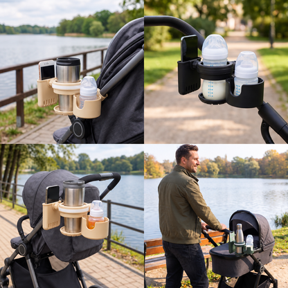 3-in-1 Kinderwagen-Getränke- & Handyhalter