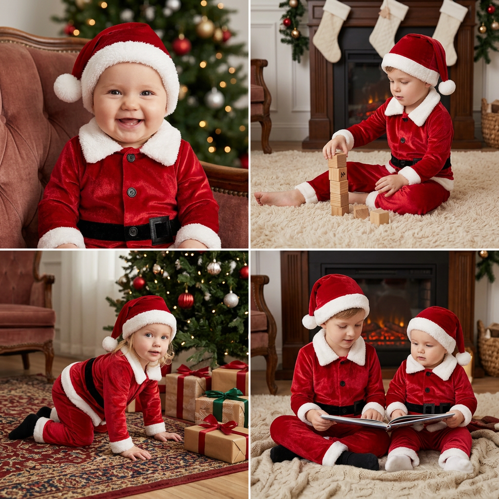 Weihnachtsmann-Kostümsets für Babys & Kleinkinder
