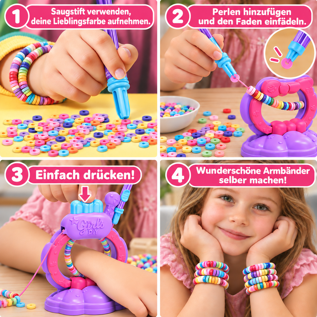 DIY-Armband-Bastelmaschinen-Set für Mädchen