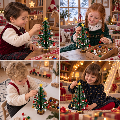 24-Tage-Adventskalender mit Mini-Weihnachtsbaumschmuck für Kinder