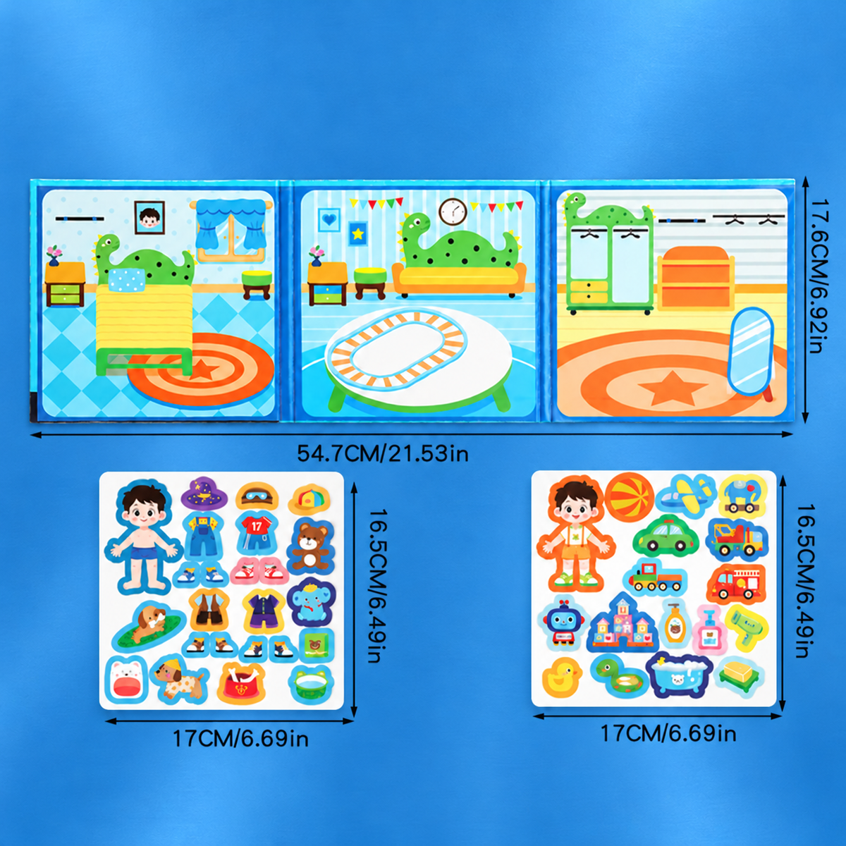 Montessori Magnet-Quiet-Book – Kreatives Ankleide- & Szenenspiel