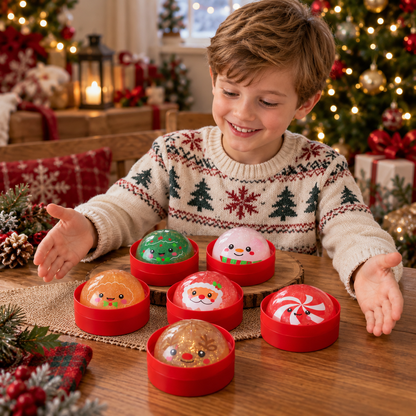 Weihnachts-Dumpling-Squishy-Anti-Stress-Spielzeugset