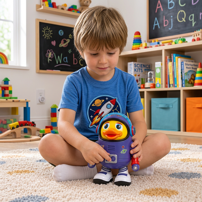 Tanzende Astronaut Ente
