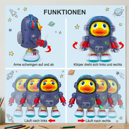 Tanzende Astronaut Ente