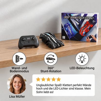 Ferngesteuertes Wandkletter-Auto mit LED-Lichtern