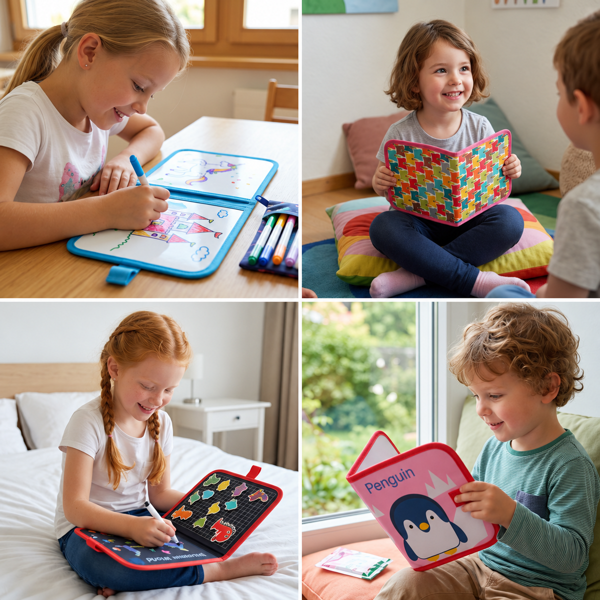 Tragbares Wiederverwendbares Malbuch für Kinder