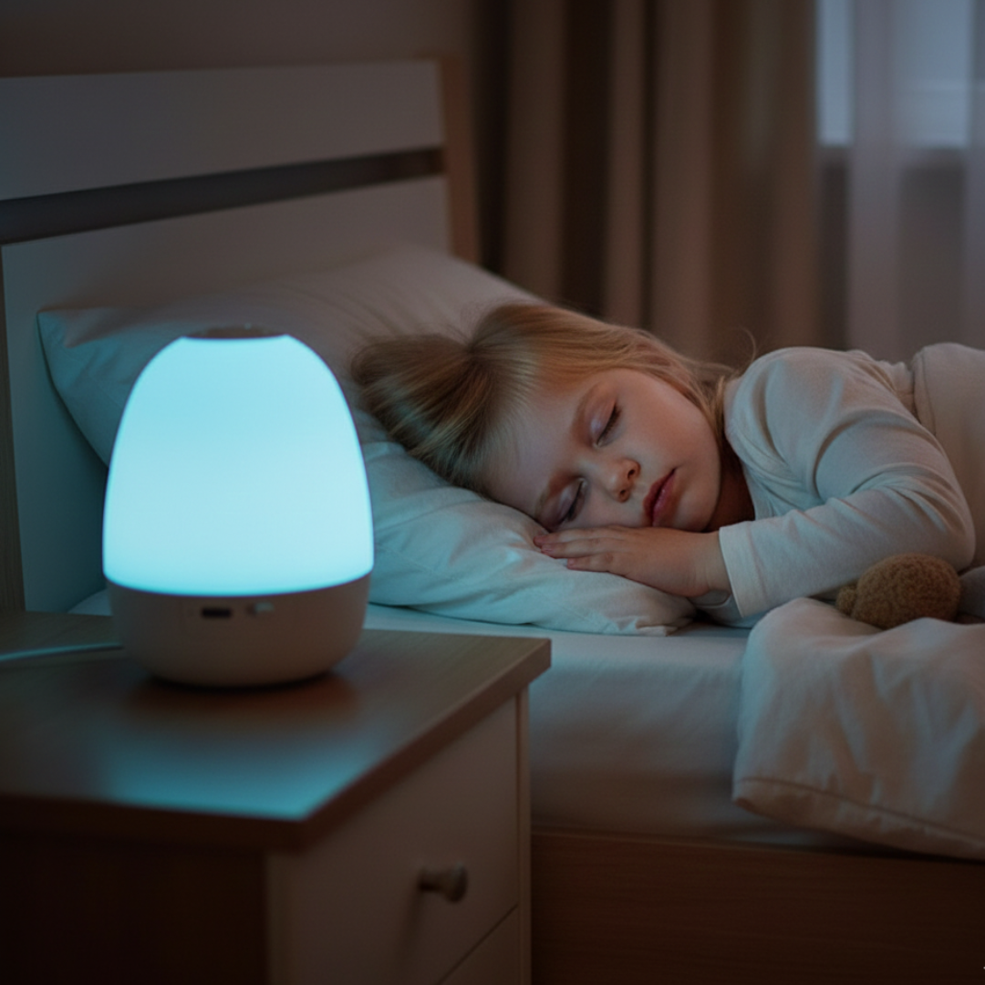 Ei-förmiges LED Nachtlicht aus Silikon – Touch-Dimmbar