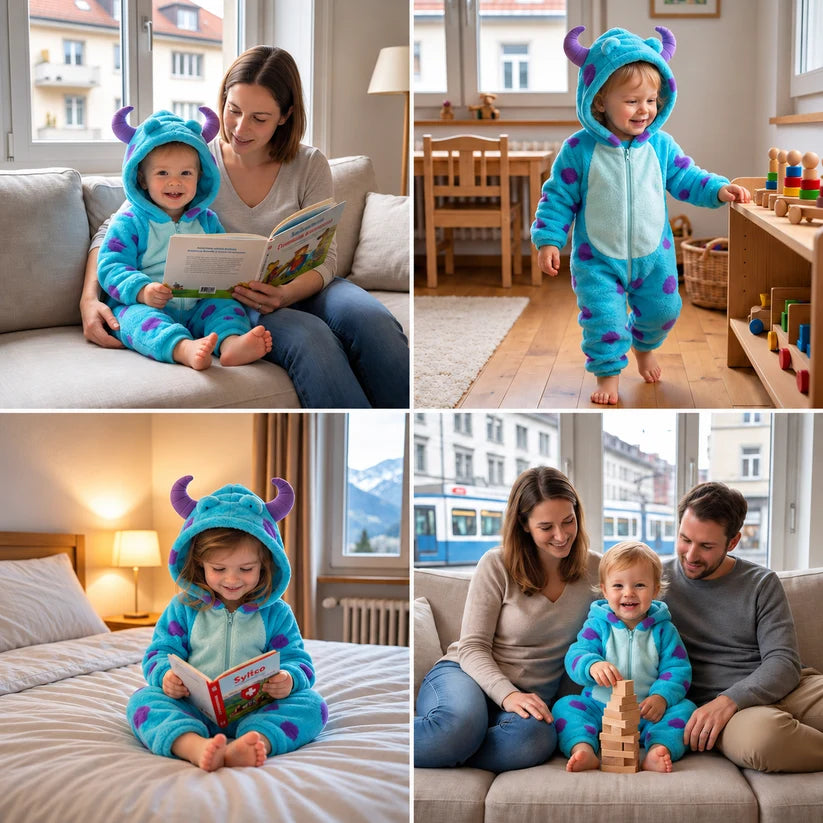 Kuscheliges flauschiges Kostüm für Babys & Kleinkinder
