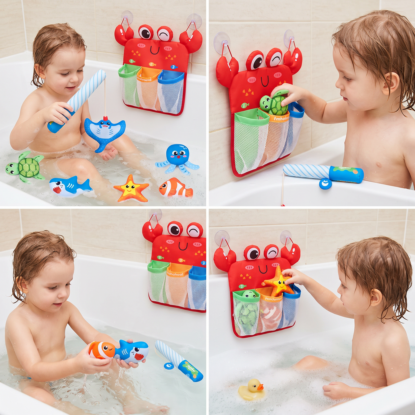 Montessori Magnetisches Angelspiel-Badespielzeug-Set