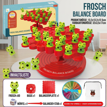 Frosch-Balancebrett – Geschicklichkeitsspiel für die ganze Familie