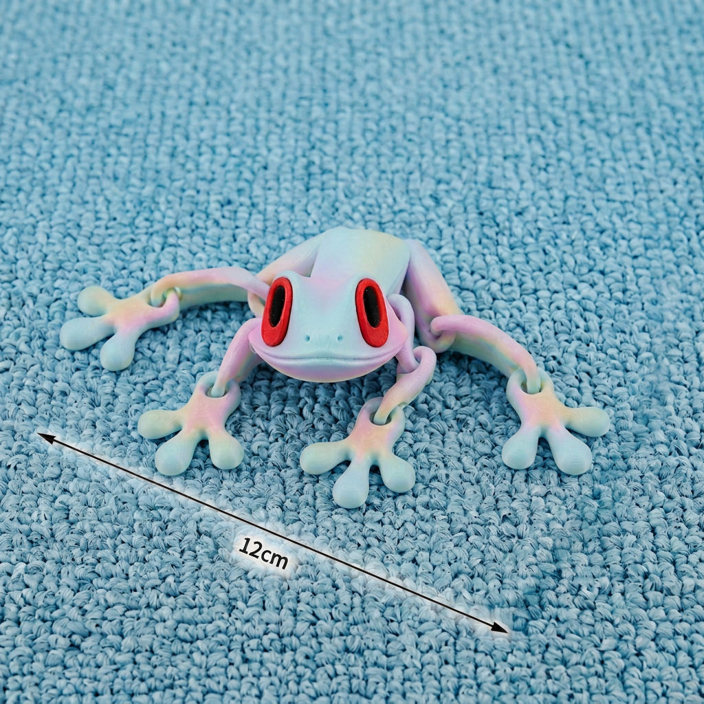 3D-gedruckte magnetische flexible Frosch-Fidget-Spielzeug