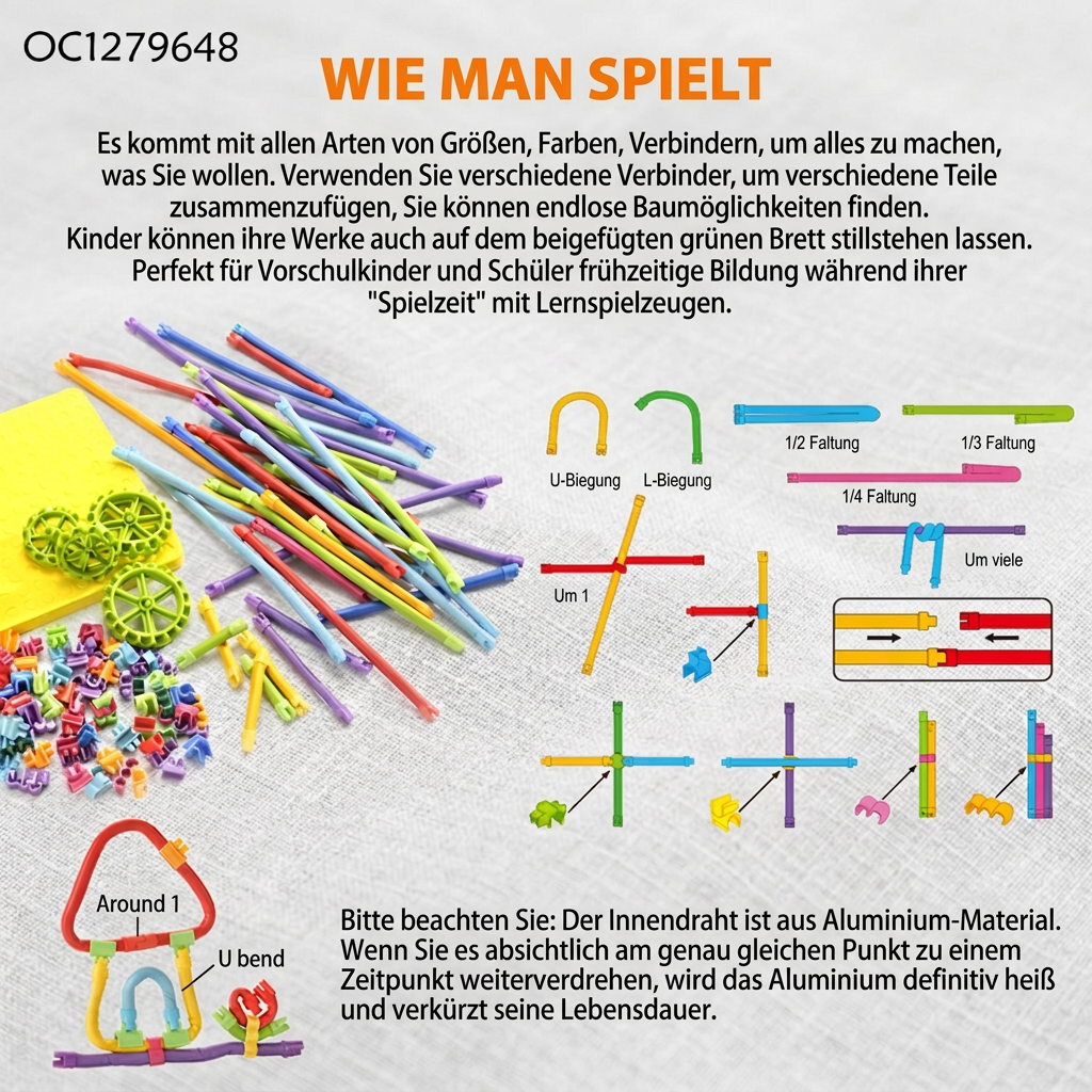 DIY Twisty Sticks – Kreatives 3D-Bauset & MINT-Konstruktionsspiel