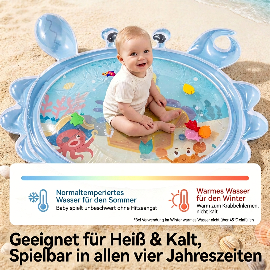 2-in-1 Interaktives Bauchlage-Spielzeug & Spielmatte