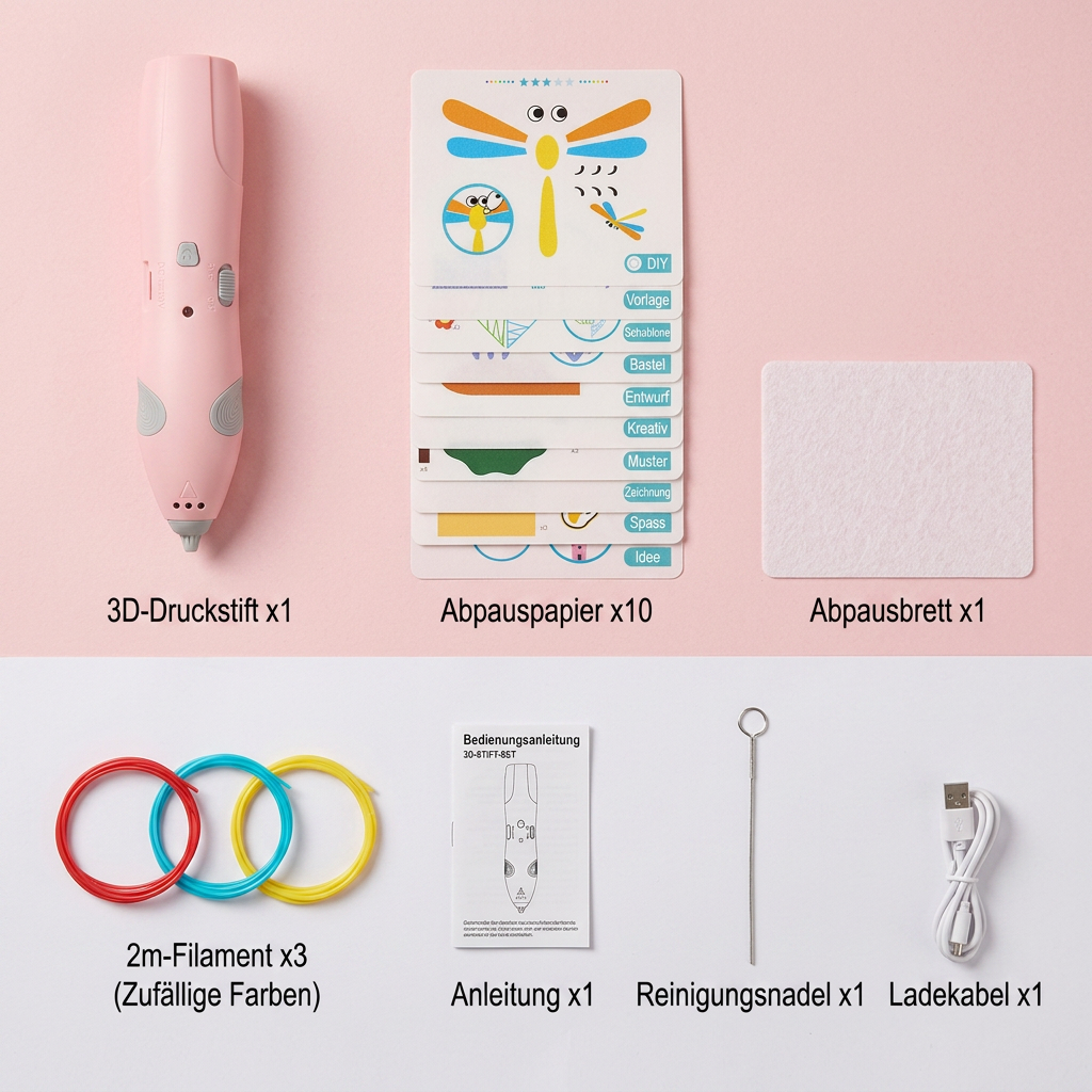 3D-Stift-Set für Kinder mit niedriger Temperatur – Sicheres DIY-STEM-Zeichenset