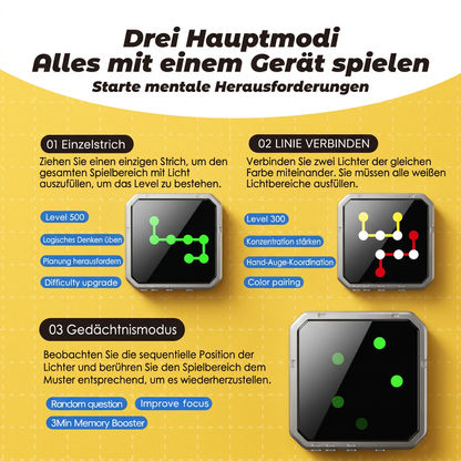 Smartes LED-Logik-Puzzlespiel – Über 800 knifflige Gehirntraining-Level