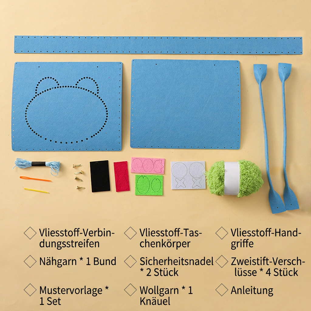 DIY-Plüschtaschen-Bastelset für Kinder