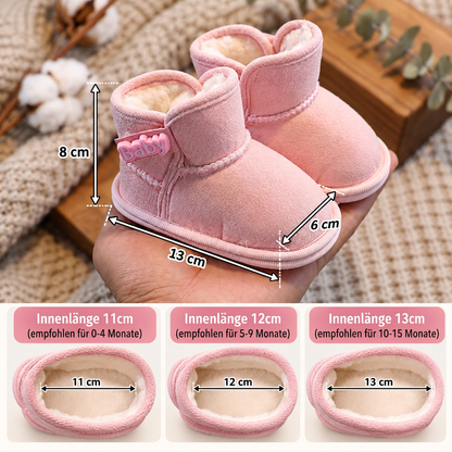 Gefütterte Baby-Winterstiefel mit weichen rutschfesten Sohlen