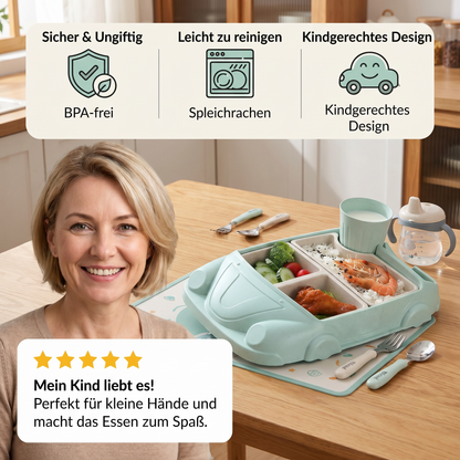 Kinder Essgeschirrset im Auto-Design