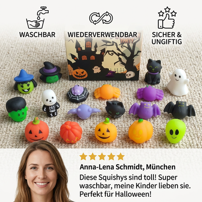 Waschbares & wiederverwendbares Halloween-Squishy-Spielzeugset für Partys & Trick-or-Treat
