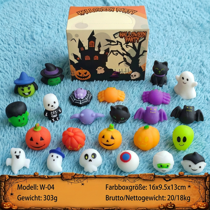 Waschbares & wiederverwendbares Halloween-Squishy-Spielzeugset für Partys & Trick-or-Treat