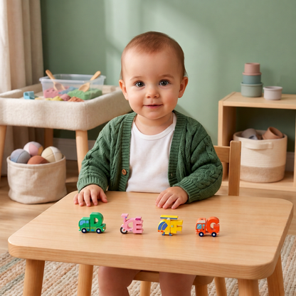 52-teiliges Montessori-3D-Alphabet-Bausteinset
