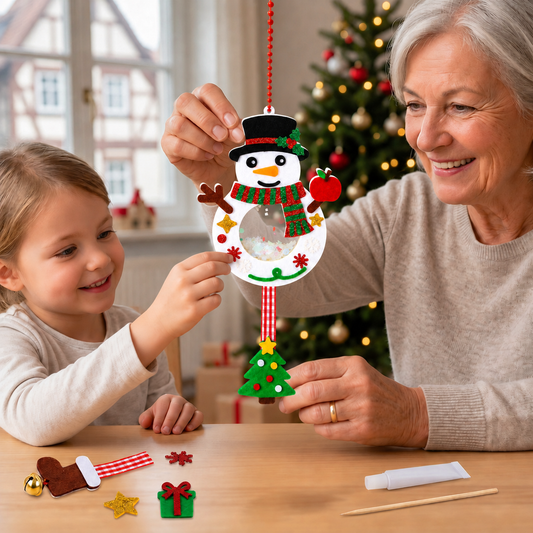 DIY-Weihnachts-Schüttelanhänger-Bastelset für Kinder