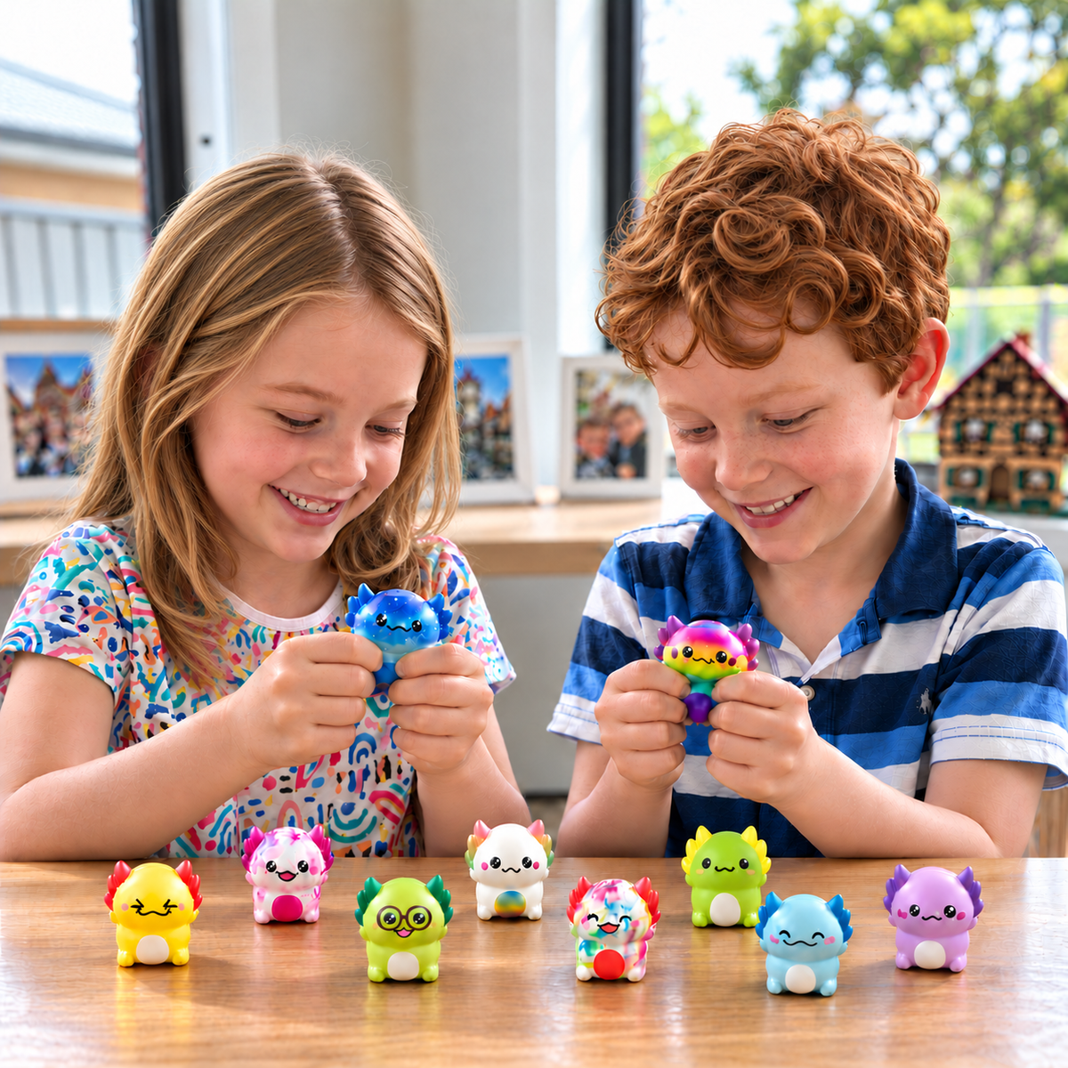 12er-Pack weiche Axolotl-Squishies – Anti-Stress-Spielzeug