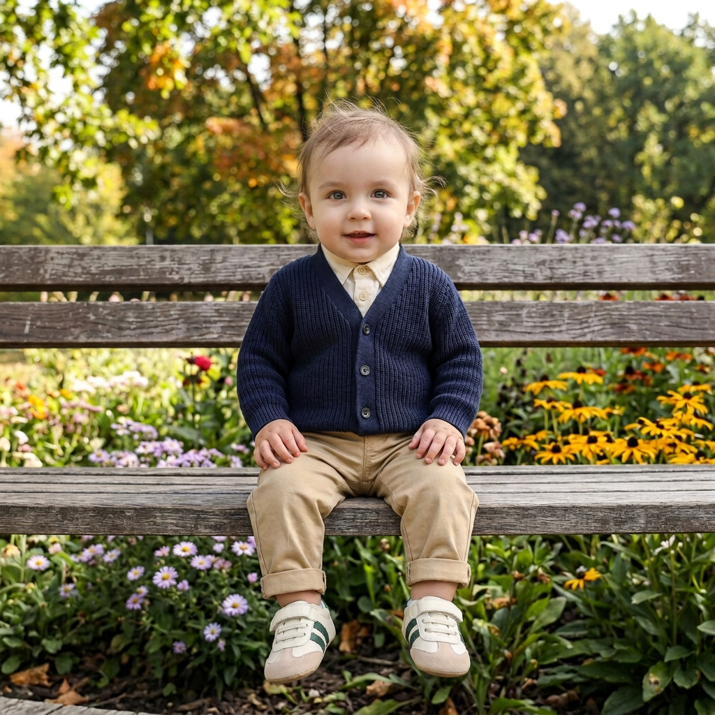 Klassische Retro-Babysneaker – Lauflernschuhe mit weicher Sohle