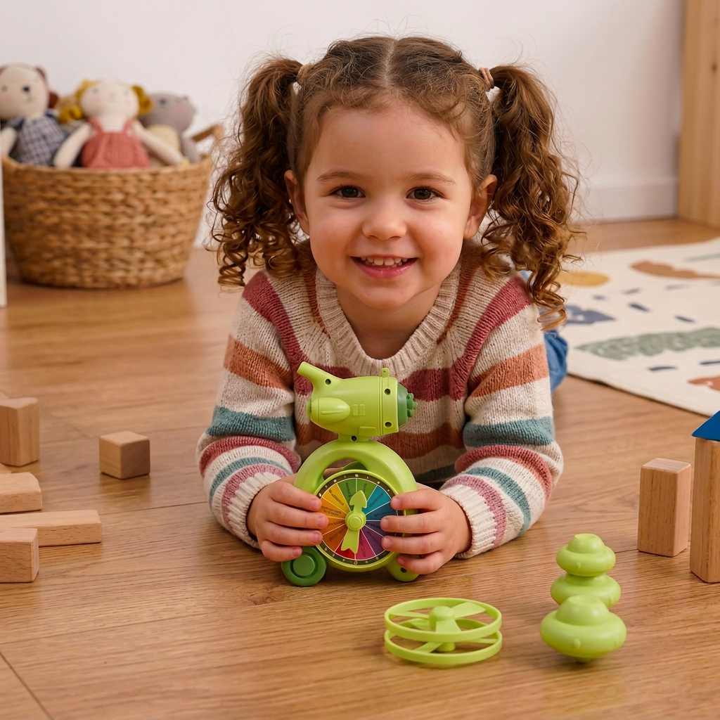 5-in-1 Gyro-Lernspielzeug – Dreh-, Balance- & Stapelspiel für Kinder