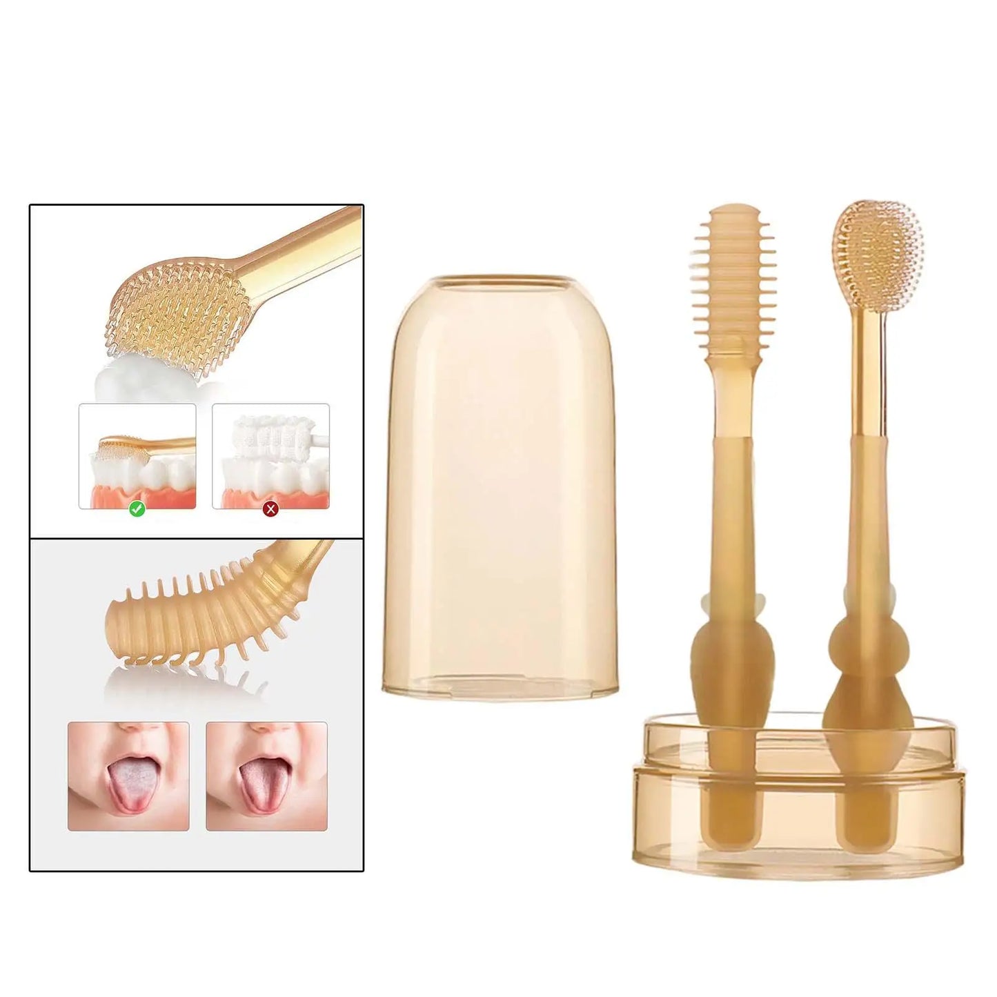 SanftSmile Baby Zahnbürstenset – Sanfte & sichere Mundpflege