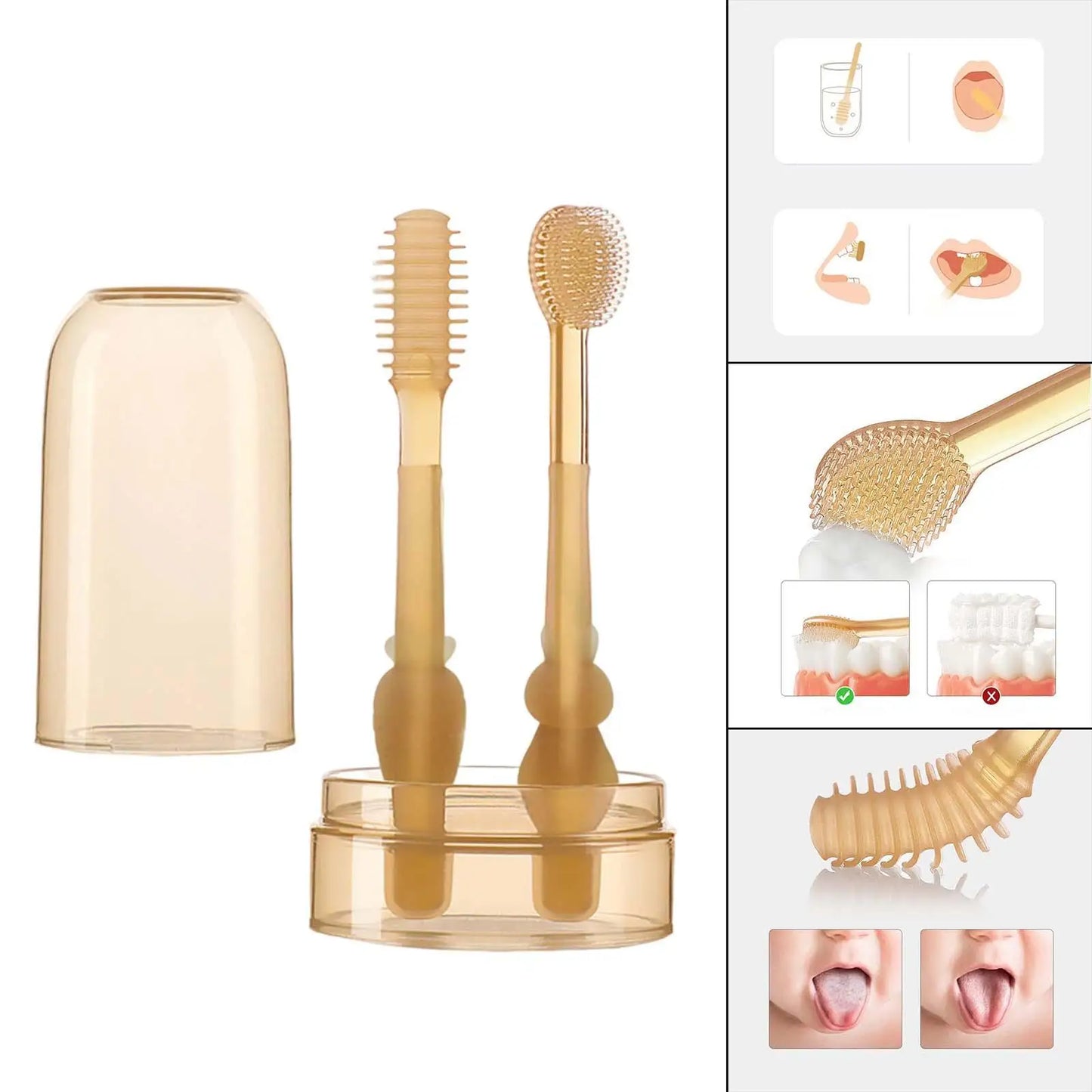 SanftSmile Baby Zahnbürstenset – Sanfte & sichere Mundpflege