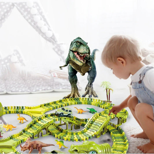 Dino Strecken - Dinosaurier-Abenteuer Rennset