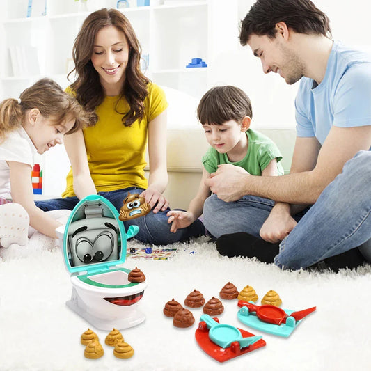 Lustiges Toiletten-Werfen - Familienspiel für Spaß