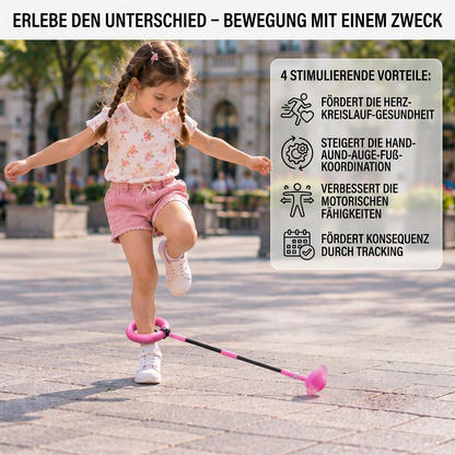 3-in-1 LED-Springball mit Sprungzähler & Timer für Kinder