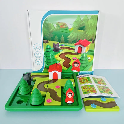 Montessori Rotkäpchen Puzzle und Geschicklichkeitsspiel