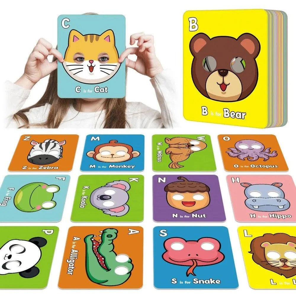 Alphabet Lernkarten mit Tierdesigns