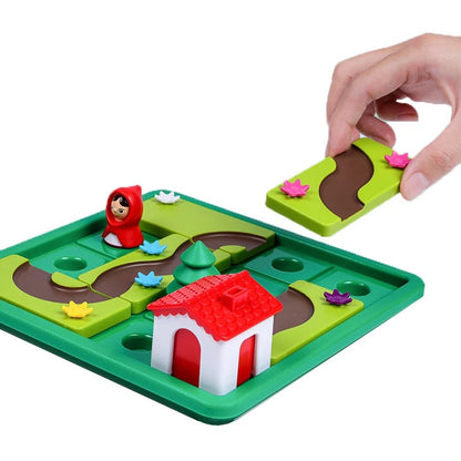 Montessori Rotkäpchen Puzzle und Geschicklichkeitsspiel