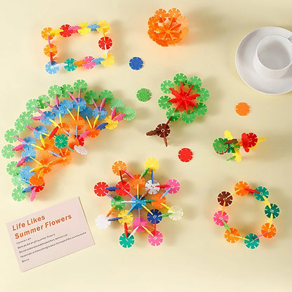 Flockenförmige Montessori Spielbausteine