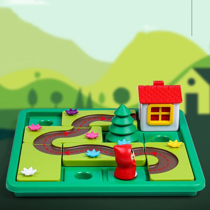 Montessori Rotkäpchen Puzzle und Geschicklichkeitsspiel