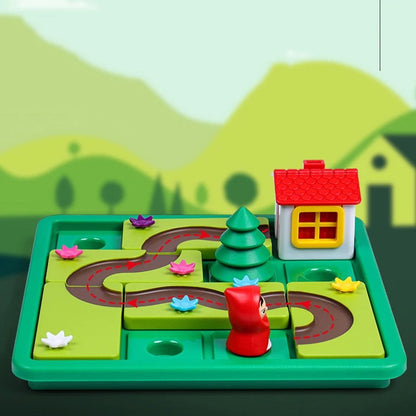 Montessori Rotkäpchen Puzzle und Geschicklichkeitsspiel