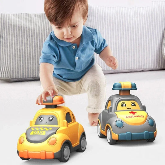 Kleine Abenteuer-Autos – Drücken und Fahren