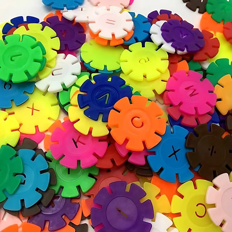 Flockenförmige Montessori Spielbausteine