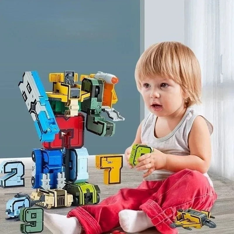 Bau-Action Figur mit Zahlen
