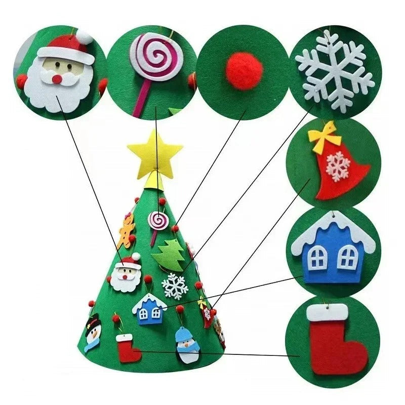 Montessori 3D Filz Weihnachtsbaum