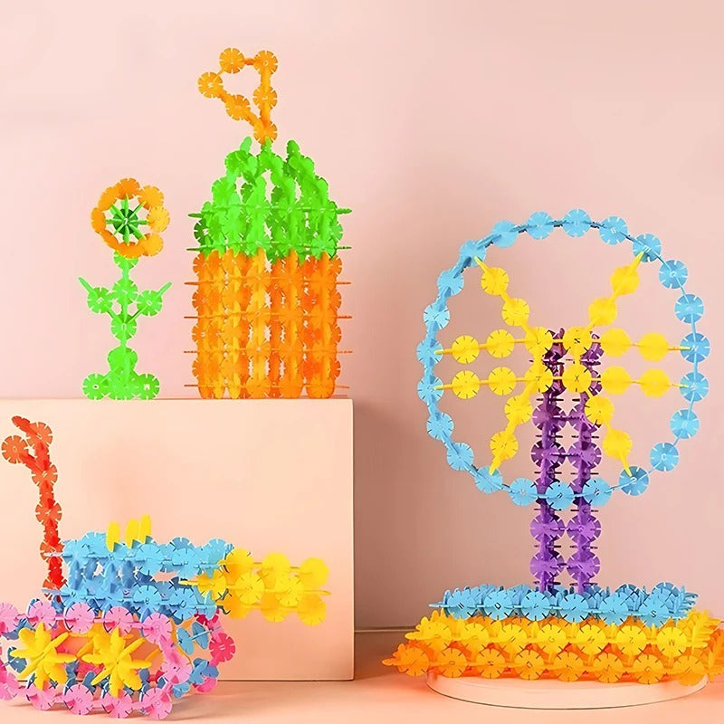Flockenförmige Montessori Spielbausteine