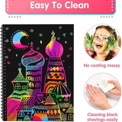 Magisches Regenbogen Kratz Papier