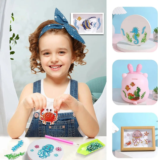 Kreatives Diamant-Mosaik Sticker-Set - Entfessele die Fantasie deines Kindes